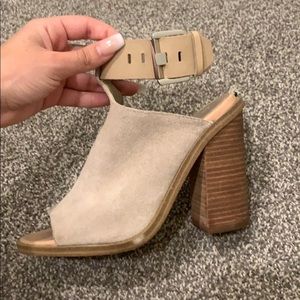Sand Color Marc Fisher Open Ankle Booties